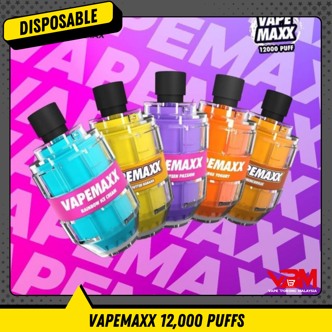 VAPEMAXX 12,000 PUFFS DISPOSABLE Vape Borong Malaysia